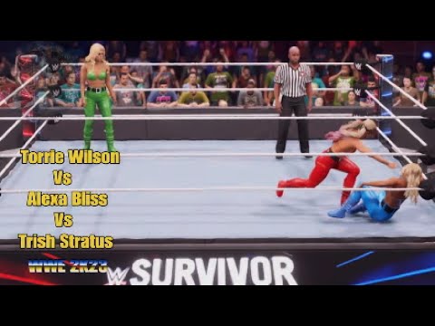 WWE 2K22 Torrie Wilson Vs Alexa Bliss Vs Trish Stratus - Triple Threat Elimination Match