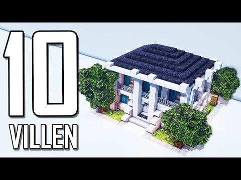 10 Villen in Minecraft 🔟 Minecraft Villa bauen deutsch