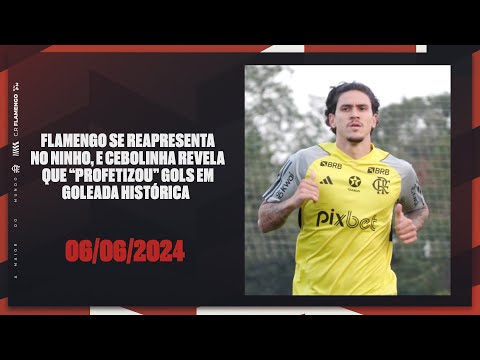 FLAMENGO REPRESENTS THEMSELVES IN THE NEST, AND CEBOLINHA REVEALS THAT HE “PROPHESIZED” GOALS IN A HISTORIC THROW