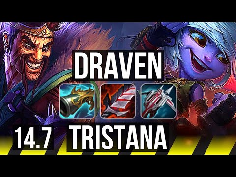 DRAVEN & Rell vs TRISTANA & Blitzcrank (ADC) | Legendary, Quadra, 73k DMG, 33/4/3 | NA Master | 14.7