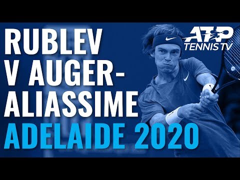 Andrey Rublev vs Felix Auger-Aliassime: Great Shots & Drama | Adelaide 2020