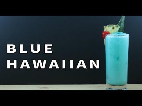 How To Make The Blue Hawaiian - Booze On The Rocks