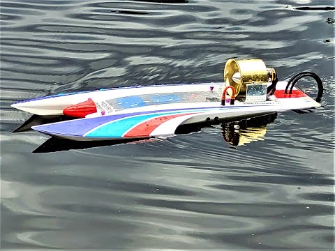 RC hydro boat EDF powered dialing in