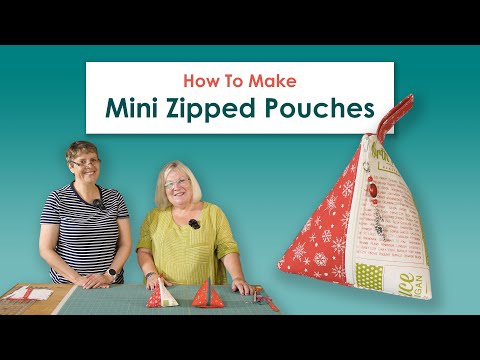 How to Sew Mini Zipped Pouches 🔺 Perfect Handmade Gifts & Eco-Friendly Christmas Crackers!