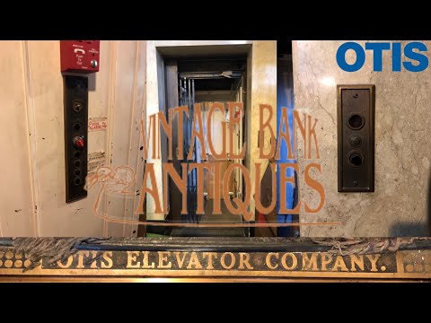 AMAZING 1926 Gated OTIS Traction Elevator-Vintage Bank Antiques-Petaluma, CA
