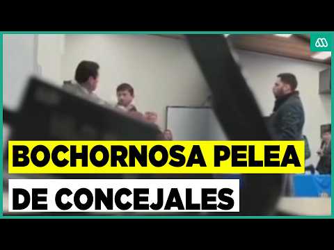 Concejales llegaron a los golpes: Bochornosa pelea en Municipalidad de Cabrero