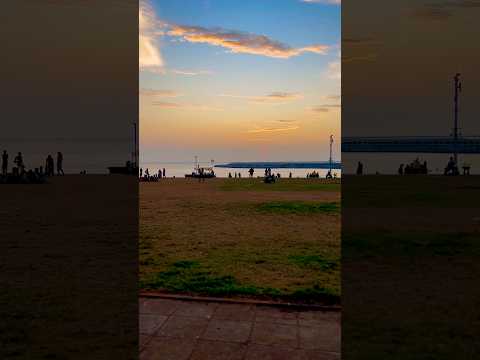 Where the Beach Meets the Port 🌊⚓ | Stunning Coastal Views. #shorts #trending #nature #youtube