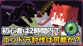 #2-4【エンドラ討伐チャレンジ】ランダムシード１時間３０分クリアを目指してひたすらチャレンジ【Vtuber えるざ】 #マイクラ