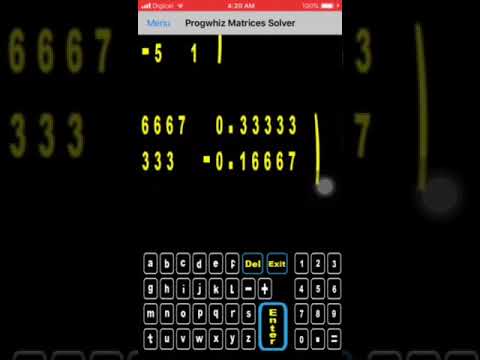 Matrices Solver Demo