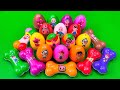 Rainbow Eggs CLAY Digging Pinkfong In Dog Bone With SLIME Coloring Satisfying ASMR Videos