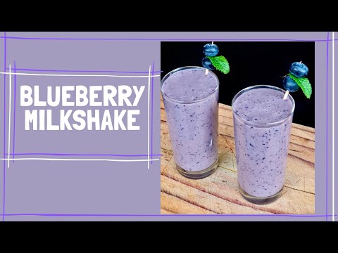 Blueberry Milkshake | Easy Milkshake Recipe | Zimbabwean Youtuber #blueberrymilkshake