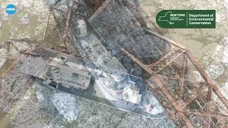 Runaway boats crash into bridges and riverbanks on the Hudson River