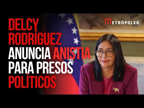 Presidente interina da Venezuela anuncia anistia para presos políticos
