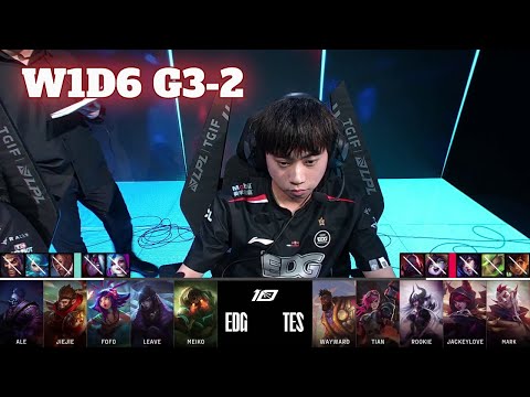 TES vs EDG - Game 2 | Week 1 Day 6 LPL Summer 2023 | Top Esports vs Edward Gaming G2