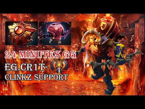 EG.Cr1t-  Rank 1 Eur West Support Clinkz- 24 minutes GG