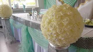 Wedding decoration in mint