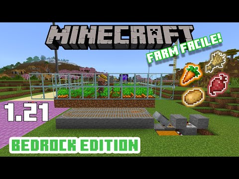 La Migliore FARM AFK di ORTAGGI (Grano, Carote, Barbabietole, Patate) per BEDROCK || MINECRAFT ITA