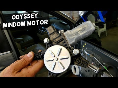 HONDA ODYSSEY FRONT DOOR WINDOW MOTOR REMOVAL REPLACEMENT