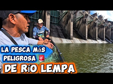 La pesca mas peligrosa del Río Lempa 