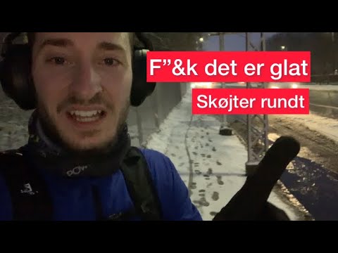 HOLD OP DET ER GLAT!⛄️ Løber på arbejde med is og sne på vejene