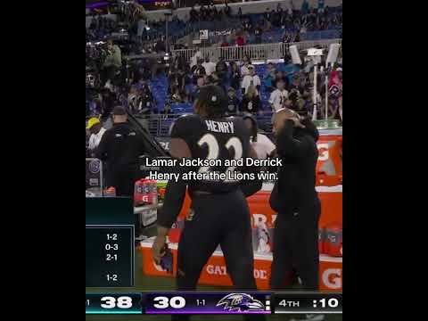 Lamar Jackson & Derrick Henry talking after the loss