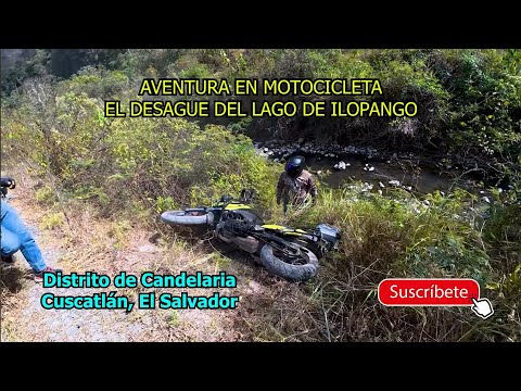 Casi No Salimos de Aquí Una Moto Se fué a un Barranco. En En Canal del Desagüe Del Lago de Ilopango.