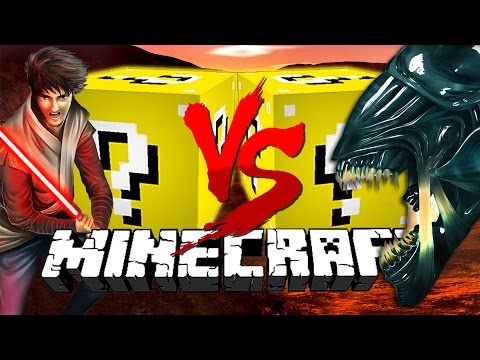 Minecraft: ROCKET LUCKY BLOCK CHALLENGE | Alien VS Jedi!!