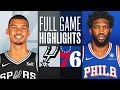 SPURS at 76ERS | FULL GAME HIGHLIGHTS | January 22, 2024