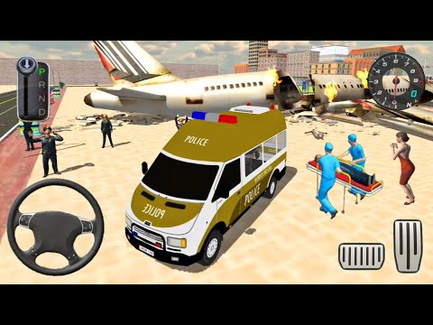 Policeman Emergency Ambulance Van Driving Simulator - Android Gameplay