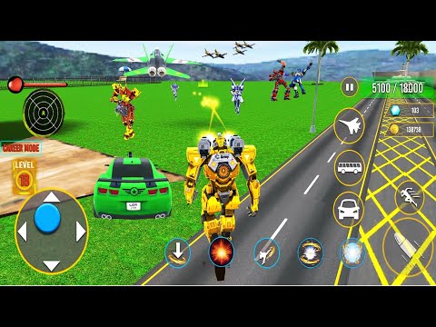 Army Bus Robot transport - Bus,plane,Robot Car Game #4 Android Game Play