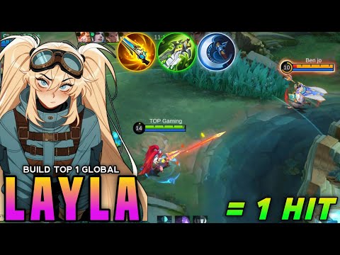 LAYLA 100% BEST DAMAGE BUILD AND EMBLEM!! (layla best build 2025) | MUST TRY! - MLBB
