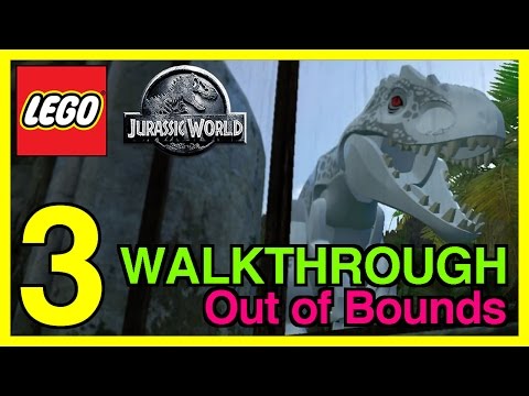 LEGO Jurassic World Walkthrough Gameplay Part 3 - Out of Bounds (No Commentary)