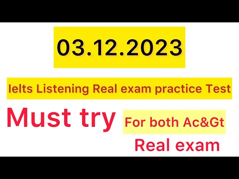 IELTS Listening Practice Test 2023 with Answers|| Real exam || 03.12.2023