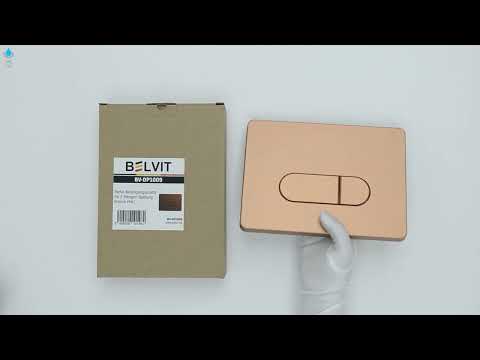 Belvit Berlin Betätigungsplatte für 2-Mengen-Spülung Bronze Matt BV-DP1009 video