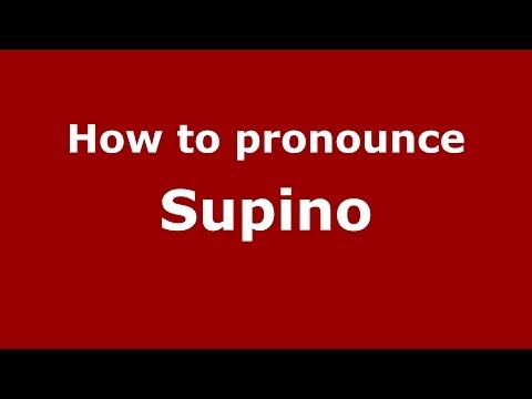 How to pronounce Supino (Italian/Italy) - PronounceNames.com
