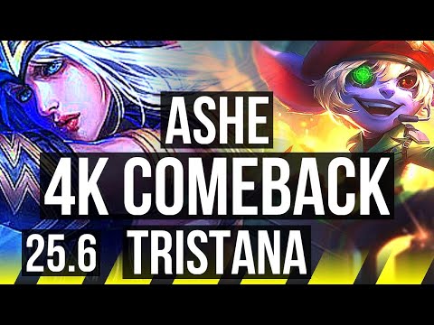 ASHE & Braum vs TRISTANA & Nautilus (ADC) | 4k comeback | EUW Challenger | 25.6