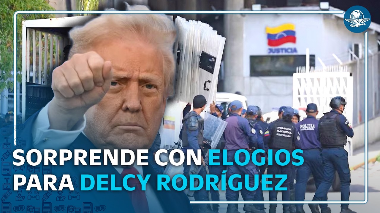 Trump promete liberar presos políticos en Venezuela y elogia a Delcy Rodríguez