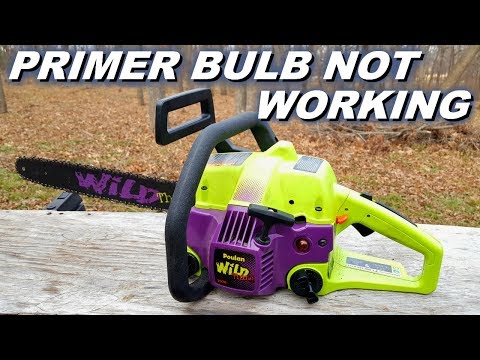 Primer bulb not working on chainsaw