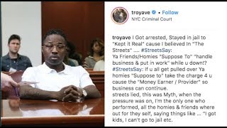 Troy Ave Breaks Down On IG: &quot;I Have To Snitch, I&#39;m Facing 40 YRS &amp; My Homies Left Me Hanging&quot;