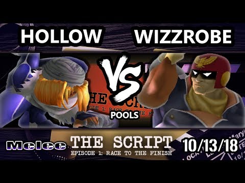 The Script - Hollow (Sheik) Vs. Wizzrobe (Captain Falcon) - Smash Melee Round Robin Pools