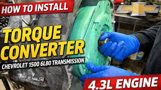 How To Install 6l80 Torque Converter With 4.3L Engine | DIY | Step by Step | Measurements and Tips!