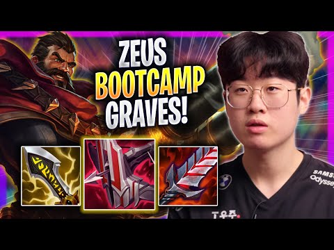 ZEUS TRIES GRAVES IN EUW SOLOQ! - T1 Zeus Plays Graves TOP vs Sion! | Bootcamp 2023