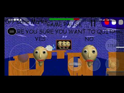 CS124's Basics In random and lazy with original script NSPC Gameplay (Baldi's Basics Mod)