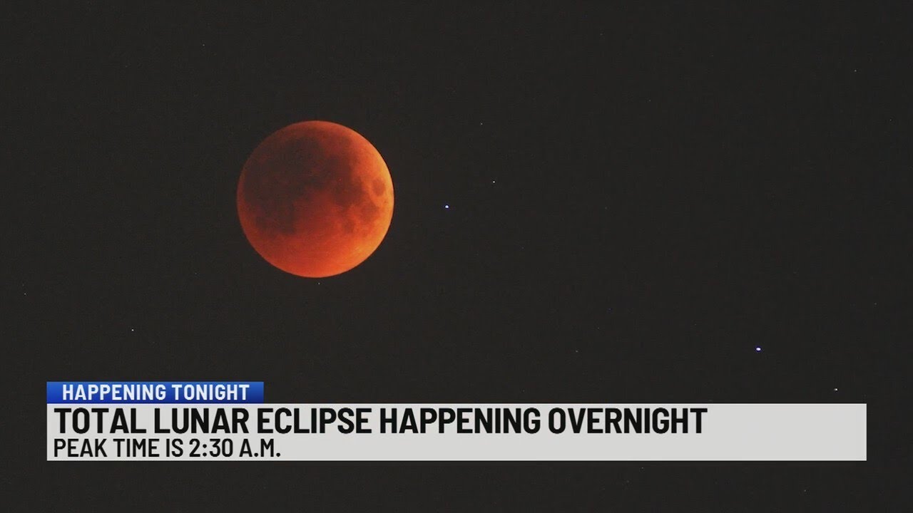 Total lunar eclipse happening overnight