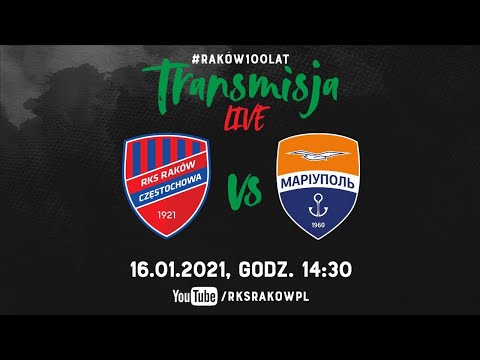 Live: Raków Częstochowa - FK Mariupol (sparing 16.01.2021) | #RAKOWONTUR 🇹🇷