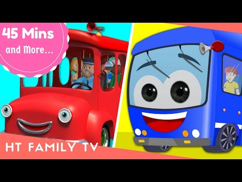 🚌 Wheels On The Bus 🚌Plus Lots More Nursery Rhymes 🚎 45 Minutes Compilation from HT BabyTV Video