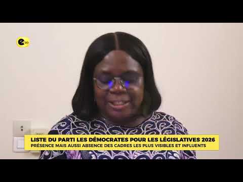 LISTE  DU PARTI LES DÉMOCRATES POUR LES LÉGISLATIVES DE 2026