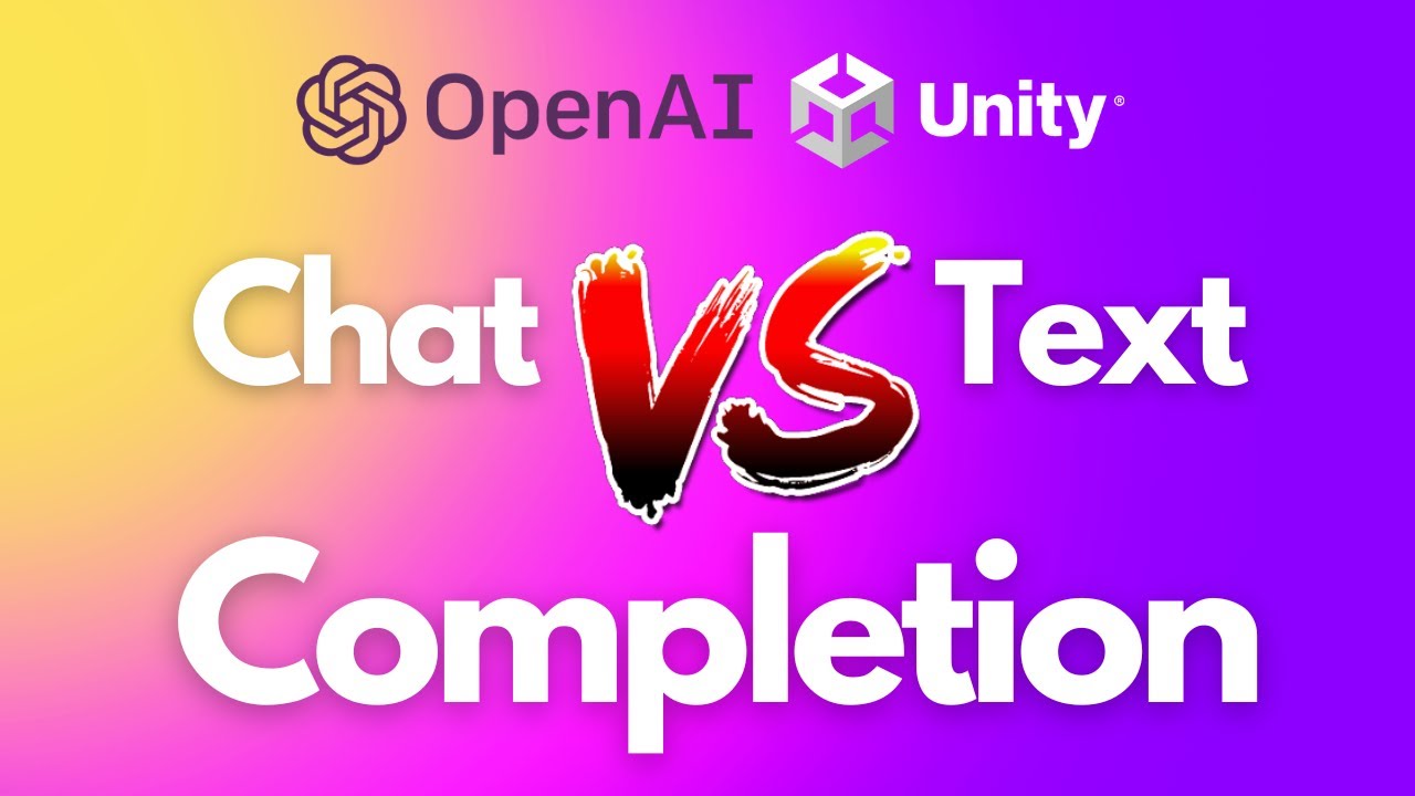 ChatGPT vs Text Completion - OpenAI API in Unity!