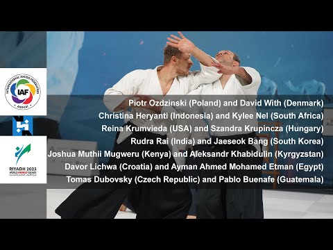 World Combat Games 2023 - Group Demo Aikido (shomenuchi attacks)