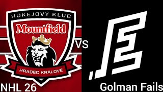 Mountfield HK vs HC Energie Karlovy Vary | Golman Fails (NHL 26 / PS5)